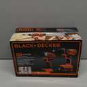 BLACK+DECKER 20V MAX Cordless Drill and Impact Driver, Power Tool Combo Kit with Battery and Charger (BD2KITCDDI)