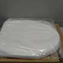 LUXE TS1008E Elongated Comfort Fit Toilet Seat with Slow Close, Quick Release Hinges, and Non-Slip Bumpers (White)