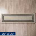 Nautica – Runner Rug | Indoor Runners for Hallways and Entry Rugs| Non-Slip and Non-Skid Entry and Kitchen Door Mat| Machine Washable Entryway Carpet Rugs | 2'2" x 8'| Double Border Natural Twist