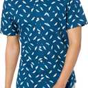 Amazon Essentials Slim-Fit Men's Short Sleeve Button Down Shirt S