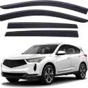 Lightronic Extra Durable Outside-Mount Low-Profile Auto Vent Window Visors, Fits 2019-2026 Acura RDX, UV Protection Rain Guards, Original Wind Deflectors, Smoke, 4-Pcs