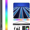Mettlelite TLX2 RGB Tube Light LED Full Color Portable Video Light with APP DMX Control 2 ft 2800K-8000K CRI96 TLCI97 360 RGB CCT HSI Mode 10 Customizable Light Effects Built in Rechargeable Battery