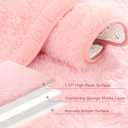 Foxmas Soft Fluffy Area Rugs for Bedroom Kids Room Plush Shaggy Nursery Rug Furry Throw Carpets for Boys Girls, College Dorm Fuzzy Rugs Living Room Home Decorate Rug, 2ft x 3ft, Pink