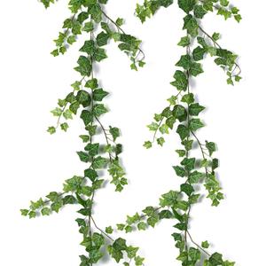 RECUTMS 2Pcs Hanging Ivy Garlands Artificial Vine Leaves Fake Greenery Silk Plants Decor for Wedding Home Wall Party Indoor Outdoor Decoration 74.8inch