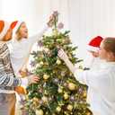 Weysat 12 Pcs Gingerbread Picks for Christmas Tree Gingerbread Christmas Decorations Xmas Tree Topper Sprays Ornament for Vase Filler Craft Holiday Indoor Party Decorations