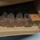 28Pcs Chair Leg Floor Protectors Rectangle for Hardwood Floors Silicone Caps Covers Felt Furniture Pads Clear Chair Sliders, Protect The Floor from Scratches(Fit:L 1.12"1.5",W 0.75"1")