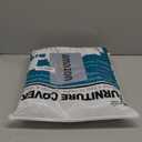 Swanna Waterproof Clear Plastic Thicker 36RH x 18" FH x 84W x 40" D, Loveseat Sofa/Couch Cover - Vinyl Shield Sofa Slipover Furniture Protection for Moving (Loveseat -1 Pack)