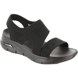 Skechers Women's Arch FIT Brightest Day (6, Black/Black)