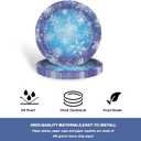 Frozen Party Plates Supplies, Blue and Purple Snowflake Winter Wonderland Disposable Tableware for Christmas Winter Holiday New Year Birthday Party Supplies Decorations, Serve 24