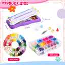 Wowangce Christmas Friendship Bracelet Making Kit for Gift Age 7-12 DIY Arts and Crafts Toys Charm Jewelry String Making Kit with 100 Colors Cotton Rope String Maker Tool Birthday Gifts for