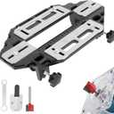 Aluminum Alloy Door Hinge Jig, Door Hinge Adjustment Tool for Template Jig and Concealed Hinge Jig, Door Lock Installation Kit, Lightweight Woodworking Hole Opener Slotting Locator
