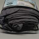Zipper Fitted Sheet - King Size, 12 Inch Deep Pocket, Hotel Quality Brushed Microfiber Bottom Sheet, Soft Wrinkle-Free, Shrinkage and Fade Resistant, 1 Fitted Sheet Only (Dark Grey)