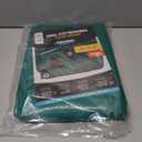 8' x 10' Dual-Sided Heavy-Duty Tarp  10 Mil Tear-Resistant Green & Black Cover with Reinforced Edges and Anti-Rust Grommets