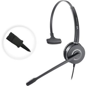 Mono Plantronic-QD Headset with Microphone - for Cables with Quick Disconnect Connector for Call Center Office (VT6932QD)