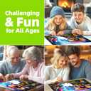 PuzzOne Puzzles for Adults 1000 Pieces Mushroom Village Jigsaw Puzzles Forest Fantasy Night for Challenging Game Adults Seniors Home Decor Great Gift, 27.5 x 19.7 Inch