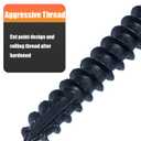 Structural Lag Screws 8 Inch, 50-Pack #14 X 8 Heavy Duty Black Timber Screws, Rust Resistant, Hex Head Outdoor Log/Landscaping Wood Screw, Drive Bit Included