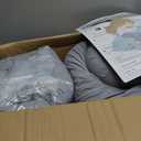 CYMULA Memory Foam Camping Mattress Pad,3inch Sleeping Pad for Camping,Non-Slip Bottom Floor Cot Car Mattress Bed with Retaining Portable Roll up Mattress Pad Mat for Travel Truck Guest Bed Tent (GREY)