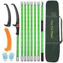 Kokorona 26ft Tree Pole Pruner Saws for Tree Trimming Manual Tree Pole Branches Pruner Garden Tools Extendable Height with Pole Saw Blade Green