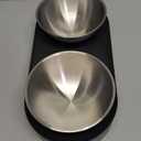 PETKIT 304 Stainless Steel Elevated Cat Bowls&Dog Bowls,Raised Cat Food and Water Bowl Set, Non-Slip, Anti Vomiting 15Tilted Cat Small Animal Plate