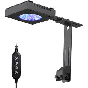 NICREW HyperReef 30 Watts Gen 1 Aquarium LED Reef Light, Dimmable Full Spectrum Marine LED for Saltwater Coral Fish Tanks