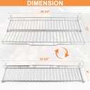 66044 Grill Warming Rack for Weber GS4 Genesis II 300 Series, Genesis II E310 E315 E320 E330 E335 S315 Grill Parts,Upgrade Two-sided Rack Replacement Parts for Weber Genesis 2 Grill Accessories