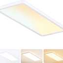 MOONSEA 23 Inch LED Flat Panel Ceiling Light Fixture 32W, 3200LM, 3000K/4000K/6500K 3CCT Selectable Toggle Switch, Rectangle Surface Mount Ceiling Lamp for Bathroom, Kitchen, Laundry, Garage, White