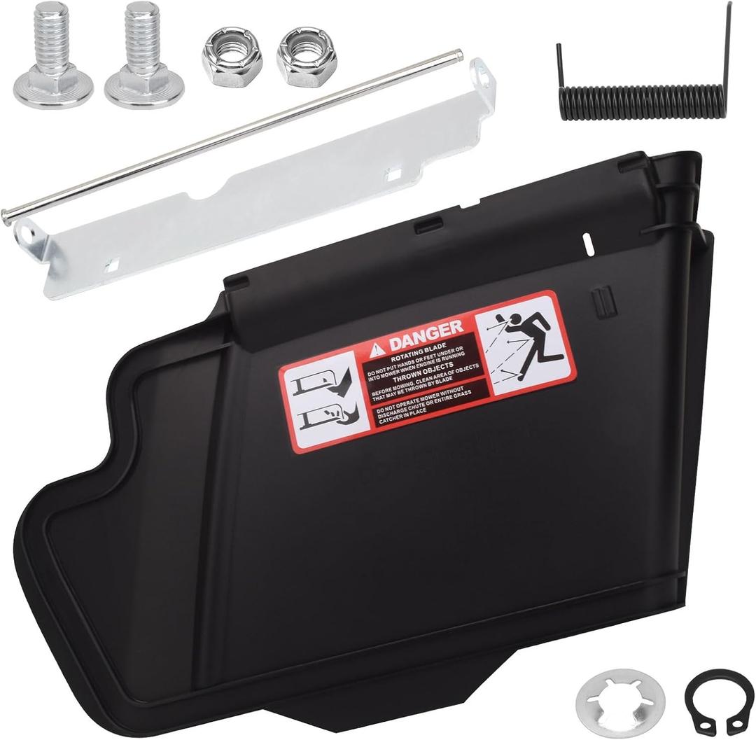 TCA16388 Discharge Chute Kit Compatible with John Deere 54C, 54D, 48C, 62D, X300, X304, Z355E, Z355R, Z375R Lawn Tractors, Replaces TCA16387 AM128245 AM128170
