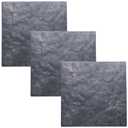 Sekcen 3 Pack Rubber Stepping Stones 15.75”x15.75” Outdoor Garden Walkway Recycled Paving Stones Pavers for Walkways