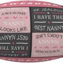 3 x Nanny Gifts, Gifts for Nanny Pillow Cover 18x18 Inch, Best Nannie Birthday Ever Gift from Grandchildren/Grandkids