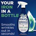 Downy Wrinkle Releaser Spray, All In One Formula, Removes Wrinkles, Static and Odor Eliminator, Crisp Linen Scent, 33.8 Fl Oz, Pack of 2