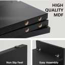 Fenge Monitor Stand, 31.5 Inch Computer Monitor Riser for Desk, 2 Tiers Wood Desk Shelf with Storage, Desktop Organizer for PC, Laptop, Screen, Printer