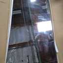 Floor Length Mirror, 76"x34" Arch Full Length Mirror Hanging or Leaning, Body Mirrors with Stand, Arched-Top Wall Mounted Mirrors with Aluminum Frame for Bedroom (Black)