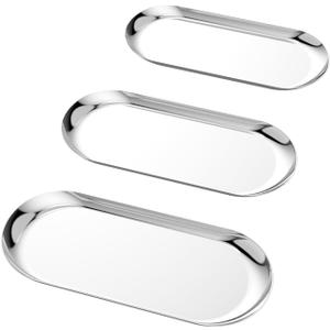 3 PCS Ceramic Mold for Clay, 3 Sizes Oval Pottery Molds, Pottery Tools Ceramics Molds for Handbuilding, Stainless Steel Plate Forms for Clay Drying Board
