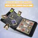 GERMUN 9 Pocket Card Binder, Premium Zip Trading Card Binder, 720 Double Sided Pocket PU Card Collection Binder, Collector Card Album, Card Folder for MTG, TCG, Sports Cards, Game Cards (purple)
