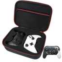 Younik Controller Carrying Travel Case, Protective Hard Case for 2 Universal Controllers, Compatible with P5, P4, X-box 1, Switch Pro, Black