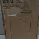 EKO Mirage-T 50 Liter / 13.2 Gallon Touchless Rectangular Motion Sensor Trash Can, Brushed Stainless Steel Finish