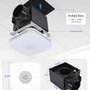 Orison Bathroom Exhaust Fan with Bluetooth Speaker, 110 CFM 1.0 Sone, bathroom vent fan featuring Light with 3 Color Temperatures, RGB Music Light, Nightlight, Remote Control, EZ Install, 52inch