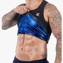 Kewlioo Men's Heat Trapping Pullover Sweat Enhancing Vest - Sauna Suit Shirt Compression Vest Shapewear Top for Gym Exercise. LARGE/ XLARGE