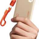 INIU Portable Charger, Ultra Slim 45W Fast Charging with Attached USB C Cable, 10000mAh Power Bank Battery Pack, Travel Essential Phone Powerbank for iPhone 17 16 Samsung S25 Google, Beige