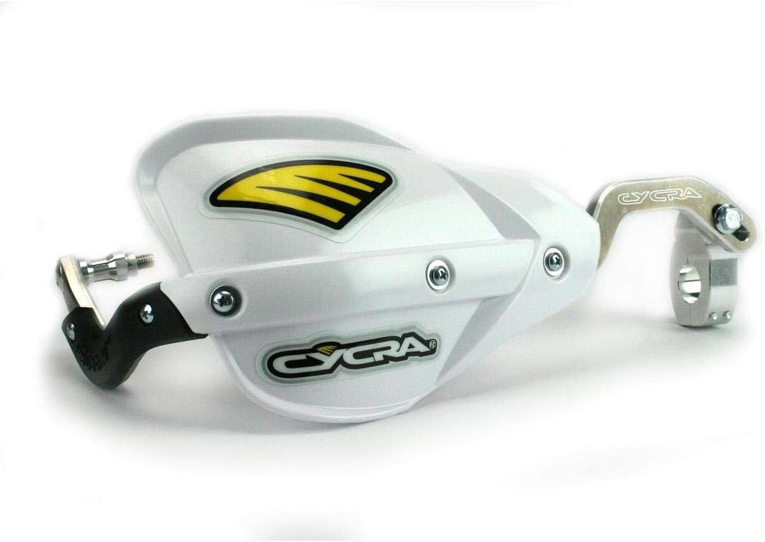 Cycra 1CYC-7401-42X Probend CRM Racer Pack Handshield w/Center Reach Mount - 7/8in. U-Clamp - White