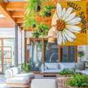 Spring Summer Flag 28 x 40 Double Sided, Large Outdoor Flag for Garden Yard and House, Floral Decorative flag for Outside