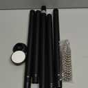 ENJOYBASICS Matte Black Shower Curtain Rod 30 to 76 Inches, 1 Inch Stainless Steel Adjustable Spring Tension Rods No Drill for Bathroom, Closet, Window, Room Divider, Never Rust, Non Slip