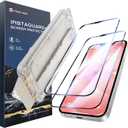 MAGIC JOHN 2PACK 3rd Gen for iPhone 17e Screen Protector, One-Pull Easy Install, HD Clear, Smooth Touch, Auto-Align Screen, 9H Glass