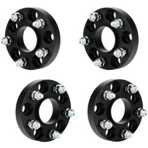 4pcs 5x4.5 1 inch (25.4mm) Hubcentric Wheel Spacers with 67.1mm Bore for Hyundai Elantra Veloster Sonata Santa Fe, Genesis Coupe, Mazda 5 MX-5, 5x114.3 M12x1.5 Thread 5 Lugs Wheel Adapters