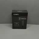 CONFU Ionic Blow Dryer 1600W, Portable Lightweight Fast Drying Negative Ion Hairdryer Blowdryer, 3 Heat Settings & Infinity Speed, with Diffuser and Concentrator Nozzle for Home & Travel (Grey)