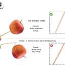 DaTpuik- 1/4 x 12 Inch 100 PCS Square Dowel Rods Wood Sticks Wooden Dowel Rods Unfinished Bamboo Sticks - for Crafts,Home Decor, Model Making and DIYers