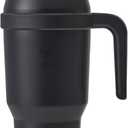 REDUCE 40 oz Stainless Steel Tumbler with Handle - Dual-Wall Vacuum Insulated Travel Mug, Sweat-Proof Lid & Reusable Straw - Keeps Drinks Cold for 24 Hrs, Fits Cupholders, Dishwasher Safe - Phantom