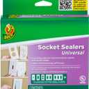 Duck Brand Wall Socket Sealers: 2-1/2 in. Width (White) / 24-Pack