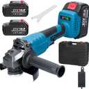 Cordless Angle Grinder, 21V Grinder Tool With 2-Position, 125MM M14 Professional Electric Power Grinder, 7500RPM Cordless Metal Angle Grinders For Cutting, Grinding (Body Only)