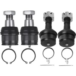 SCITOO 4pcs Suspension Kit For 1999-2019 For Ford for F-250 Super Duty for F-350 SD 2000-2005 Excursion 1994-1999 For Dodge Ram 2500 3500 w/Suspension Parts Lower Ball Joint Upper Ball Joint
